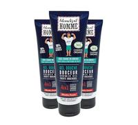Blondépil Homme - Lot de 3 - Gel Douche Homme Douceur 4en1 BIO, Corps, Visage, Cheveux, Barbe, Parfum Minéral, 3 x 250 ml, Certifié COSMOS BIO, 98% d’ingrédients naturels, Made in France