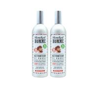 Blondépil Homme - Pousse barbe, Enrichie en huile de ricin, Rapide et Efficace, Lot de 2x Activateurs à Barbe, Made in France, Flacon vapo 100ml