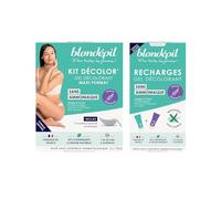 Blondépil, Lot Decolor’Sans Ammoniaque, creme decolorante visage & corps, Tolérance peaux sensibles, Rapide & Efficace, Made in France, 89% d’ingrédients d’origine naturelle