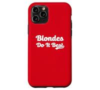 Blondes Do It Best Blonde Blague Viral Meme Funny Hair Dyed Hair Coque pour iPhone 11 Pro