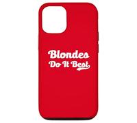 Blondes Do It Best Blonde Blague Viral Meme Funny Hair Dyed Hair Coque pour iPhone 12/12 Pro