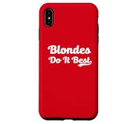 Blondes Do It Best Blonde Blague Viral Meme Funny Hair Dyed Hair Coque pour iPhone XS Max