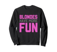 Blondes Have More Fun Coloration de cheveux amusante rétro teinte blonde Sweatshirt