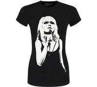 Debbie Harry T Shirt Open Mic Blondie Logo Nouveau Officiel Femme Skinny Fit Size M