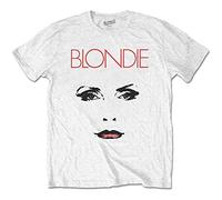 Blondie - T-Shirt # L Unisex White # Staredown [Import]