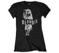 Blondie - ROCK OFF Blondie Mic Stand Boyfriend Fit T Shirt Size M