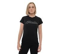 Blondie - T-Shirt # S Ladies Black # Logo [Import]
