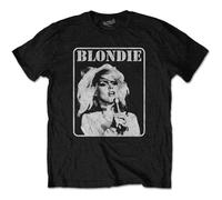 Rock Off Trade T-shirt Blondie – Logo Debbie Harry, officiel, noir, unisexe, taille XL