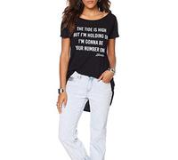 Blondie - Tunic T-Shirt (Unisex-Xl) Tide Is High (Black)