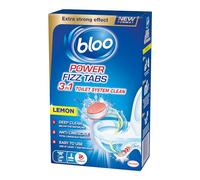 Bloo Power Fizz Tabs Anti-calcaire Nettoyage en profondeur Citron, 8 x 25 g