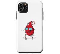 Blood Drop on Skateboard Groupe sanguin 0 Coque pour iPhone 11 Pro Max