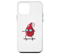 Blood Drop on Skateboard Groupe sanguin 0 Coque pour iPhone 12 Mini
