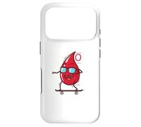 Blood Drop on Skateboard Groupe sanguin 0 Coque pour iPhone 17 Pro