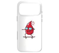 Blood Drop on Skateboard Groupe sanguin 0 Coque pour iPhone 17 Pro Max