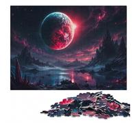 Blood Moon Rising Puzzle en Bois | Activité autour de la table avec loisir manuel en intérieur le w nd.