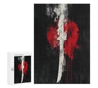 Blood Moon Sword Art Print Puzzle 1000 Pièces Educa Jouet en Bois Cadeau Unique Décoration Intérieure Jeu Éducatif Challenge Toy Adultes Et Enfants À Partir De 14 Ans 300 PCS