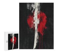 Blood Moon Sword Art Print Puzzle 500 Pièces Educa Jouet en Bois Cadeau Unique Décoration Intérieure Jeu Éducatif Challenge Toy Adultes Et Enfants À Partir De 14 Ans 500 PCS