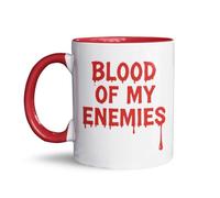 Blood of My Enemies Mug - Funny Horror Coffee Cup for Sarcastic Coffee Lovers - Gothique Halloween Gift for Coworkers, Gamers & Fantasy Fans - Spooky Ceramic Mug 11oz / 325ml