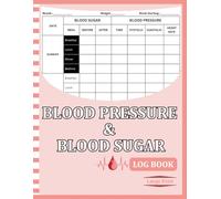 Blood Pressure & Blood Sugar Log Book: Track Daily BP, Pulse, Fasting & Post-Meal Sugar, Symptoms, Medications, Weekly Averages & Doctor Notes (8.5X11)