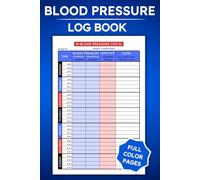 Blood Pressure Log Book: COLOR Daily & Weekly Record to Track Blood Pressure & Heart Rate at Home - Multiple Readings a Day for Over a Year of Health Monitoring