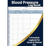 Blood Pressure Log Book for Home & Medical Use: Monitor BP, Heart Rate & Health Trends: 12-Month Tracker for Systolic, Diastolic & Pulse with Doctor Visit Notes