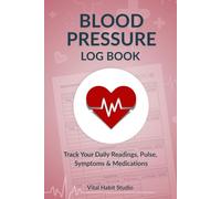 Blood Pressure Log book: Simple Daily Blood Pressure & Pulse Tracker to Record Readings, Symptoms, Medication & Doctor Visits