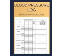 Blood Pressure Log: Track Your Numbers, Manage High Blood Pressure - Created by a Cardiologist - One-Year Large Journal