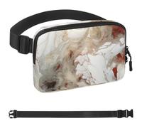 Blood Red Art Marble-1998 Sac banane de style unisexe : sacs banane tendance, sacs à bandoulière sport minces à la mode pour jogging, randonnée, randonneur, femme, homme, multicolore, 4 x 23 x 15 cm,