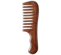Blood santal naturel Se sentir confortable grosse dent peigne à la maison Massage peigne peigne de coiffure traditionnelle peigne en bois sain Peigne de cheveux(A)