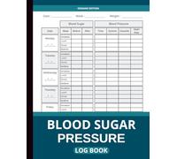 Blood Sugar & Blood Pressure Log Book: Track Blood Sugar, Blood Pressure, Heart Rate, and Health Statistics - Ideal for Diabetics, Hypertension Patients, Caregivers, and Health-Conscious Individuals