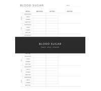 Blood Sugar Tracker Notebook: Glucose Monitoring Log Designed to Help You Record Before and After Meal Readings, Track Bedtime Levels and Monitor Changes Over Time