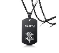 BLOOD THINNER Collier d'identification médicale pour homme avec pendentif plaque d'identité Ice SOS