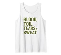 Blood Toil Tears & Sweat - Citation de Motivation Gritty Débardeur
