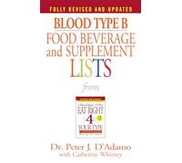 Blood Type B Food, Beverage and Supplement Lists