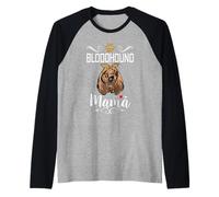 Bloodhound Mama Dog Lover Puppy Dog Mom Funny Mothers Day Manche Raglan