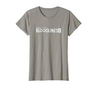 Bloodlines 2 White Logo T-Shirt, Femme, Ardoise, M