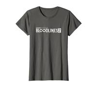 Bloodlines 2 White Logo T-Shirt, Femme, Asphalte, M