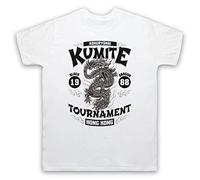 Bloodsport Kumite 1988 Black Dragon Tournament T-Shirt des Hommes, Blanc, Medium
