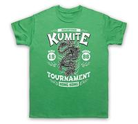 Bloodsport Kumite 1988 Black Dragon Tournament T-Shirt des Hommes, Vert, XL