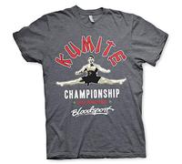 Bloodsport Officiellement sous Licence Kumite Championship T-Shirt pour Hommes (Heather Foncé), X-Large