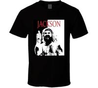 Bloodsport Ray Jackson Scarface Style Retro 80's Movie T Shirt T Shirt Blacks