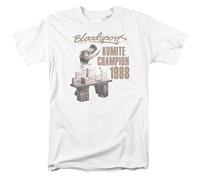 Bloodsport t-Shirt Retro 80's Men's Adult Regular fit Cotton Graphic Tee MGM399 WhiteLarge
