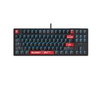 Bloody AT87 Alpha Optical Switch Clavier Performance - Noir, haute précision, points d'actionnement personnalisables, rétroéclairage RVB, design compact 87 touches, clavier de jeu ergonomique