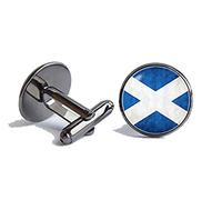 Bloody devil Boutons de manchette avec image personnalisée, drapeau écossais, cadeau pour voyageur, drapeau d'Écosse patriotique, bijoux écossais symboliques nationaux, cadeau d'amour