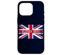 Bloody Hell Funny British Slang Drapeau Anglais Anglais Coque pour iPhone 16 Pro