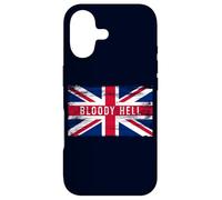 Bloody Hell Funny British Slang Drapeau Anglais Anglais Coque pour iPhone 17