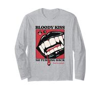 Bloody Kiss Vampire Lèvres Crocs Morsure Dark Romance Goth Horror Manche Longue