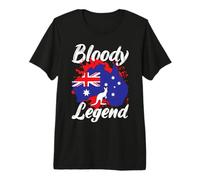 Bloody Legend Kangourou Drapeau Australien Straya Australie T-Shirt Haut de Gamme