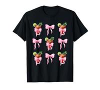 Bloody Mary Cocktail Lover Pink Bow Brunch Coquette T-Shirt