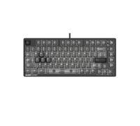 Bloody MS76 Clavier de jeu magnétique effet Hall Déclenchement rapide Contrôle analogique 82 touches RVB filaire Noir stellaire